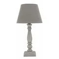 Produktbild: Tischlampe VINTAGE GREY grau weiß gewischt shabby chic Landhaus franske E14