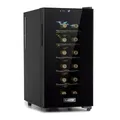 Produktbild: Klarstein Weinkühlschrank, Getränkekühlschrank Schmal, 1 Zone Kühlschrank mit Glastür, Outdoor GetränkekühlschränkeFreistehend, Weinkühlschrank Klein, Kühlschrank mit UV-Schutz, 11-18°C, 18 Flaschen
