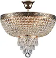 Produktbild: Antikes Gold Glamour Klassisch Kristall Deckenlampe Deckenleuchte IP20