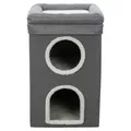 Produktbild: Trixie Cat Tower Saul grau 64 cm Katzenbaum Kratzbaum Kuschelhöhle 39x39 cm