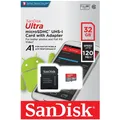Produktbild: kQ SanDisk 32 GB Ultra microSDHC 120 MB/s Speicherkarte SDSQUA4-032G-GN6MA