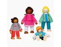 Produktbild: goki Biegepuppe Biegepuppen Interkulturelle Familie (Packung, 4-tlg., set), vier voll bewegliche Biegepuppen