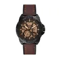 Produktbild: Fossil Bronson Herrenuhr, 44mm Automatikuhrwerk mit Edelstahl- oder Lederarmband