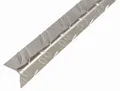 Produktbild: Alberts Winkelprofil, Riffel-Prägung, Aluminium, blank, 2000 x 41,2 x 41,2 mm