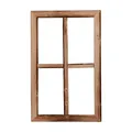 Produktbild: UNUS Deko Fenster aus Holz, Fensterrahmen im Vintage Design, Bilderrahmen rechteckig 50 x 32 x 2 cm