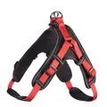 Produktbild: HUNTER Hundegeschirr NEOPREN VARIO QUICK, Farbe: rot/schwarz, hochwertiges Nylon, Neoprenpolsterung, reflektierendes 3M Scotchlite Material, einfacher Einstieg, verstellbar, bequem, Größe: L