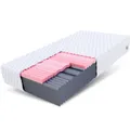 Produktbild: Matratze 180x200 Kaltschaum SELECT MAX DOUBLE Visco HR Schaum H3 H4 24 cm JERSEY
