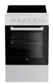 Produktbild: Beko FSM57100GW Multifunktionsofen mit Glaskeramik Standgerät, EEK: A