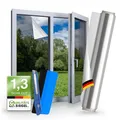 Produktbild: WindowShield® – UV Sonnenschutzfolie für Fenster Innen & Außen – Blickdichte Fensterfolie als Sonnenschutz Folie – Selbstklebende Hitzeschutzfolie für Fenster Außen & Innen für Sommer – 30 x 200 cm