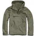 Produktbild: Brandit Herren Herbst Winter Windbreaker Regen Schlupf Jacke gefüttert Fleece