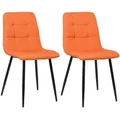 Produktbild: TPFLiving Esszimmerstuhl, Orange, Textil, 45x88x52 cm, Esszimmer, Stühle, Esszimmerstühle, Vierfußstühle