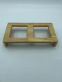 Produktbild: Trixie Napf-Set Keramik/Holz, schwarz - für Hunde/Katzen, 28x5x15 cm
