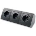 Produktbild: McPower Steckdosenblock Flair 3-Fach Anthrazit USB C&A