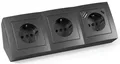 Produktbild: MCPOWER Steckdosenblock Flair, 3-fach, 16A/250V, 1xUSB-C, 1xUSB-A