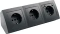 Produktbild: Steckdosenblock McPower Flair anthrazit, 3-fach Schutzkontakt + USB-C / USB-A