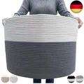 Produktbild: GOCAN XXXL korb aufbewahrung groß wäschekorb D55XH35cm wäschesammler au