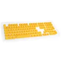 Produktbild: Ducky PBT Double-Shot Keycap Set Yellow - DE Layout