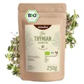 Produktbild: Thymian geschnitten Bio 250g | fein geschnittener Thymian in Bio-Qualität | für die mediterrane Küche | kräftig herzhaftes, feines Aroma | Achterhof
