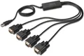 Produktbild: Digitus USB 2.0 zu 4xRS232 Kabel USB-Adapter