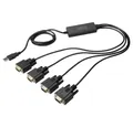 Produktbild: Digitus USB auf seriellen Adapter, RS232 4 x RS232, Kabeltyp DA-70159 USB-Adapter