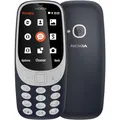 Produktbild: Nokia 3310 2G Mobiltelefon (2,4 Zoll Farbdisplay, 2MP Kamera, Bluetooth, Radio, MP3 Player, Dual SIM) Dark Blue, Dark Blau, 0.016