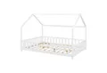 Produktbild: en.casa Kinderbett, »Sisimiut« Hausbett mit Matratze 120 x 200 cm Weiß