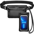 Produktbild: Spigen Wasserdichtes Gehäuse + Gürteltasche - Schwarz - Schwarz