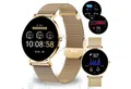 Produktbild: XCOAST SIONA 2 Damen Smartwatch (4,2 cm/1,3 Zoll, iOS Android) classic gold, Fitness Tracker, AMOLED, Blutsauerstoffmesser, 3-tlg., neueste Generation, Wasserdicht, ultra flach, Puls, Blutdruck, brillante Farben