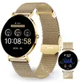 Produktbild: XCOAST SIONA 2 Smartwatch Damen und Fitnessuhr in Gelbgold