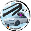Produktbild: ULROAD 2 Stück für Tesla Model 3 Y Zubehör Halterung Adapter für Lufterfrischer Lüftung Lüftungsschlitz Car Air Freshener Clip Clips Luftauslass