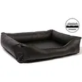 Produktbild: CopcoPet Tierbett Paco Hundebett Schwarz XL - 110 x 90 cm Visco (orthopädisch) schwarz 90 cm x 110 cm