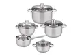 Produktbild: Elo Topf-Set Edelstahl, Kochgeschirr-Set, Stielkasserolle, Glasdeckel