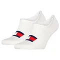 Produktbild: Tommy Hilfiger Unisex Footie Socken, Weiß, 43/46 (2er Pack)
