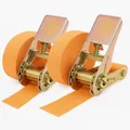 Produktbild: 2x Profi Ratschen Spanngurt Spanngurte Zurrgurt 1-tlg 6m 1t 1to 1000 kg ORANGE