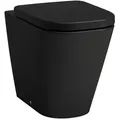 Produktbild: Laufen Meda Stand-WC H8231117160001 36x54cm, spülrandlos, schwarz matt