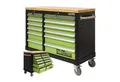 Produktbild: TRUTZHOLM Werkstattwagen DELUXE 12 Schubladen unbestückt 123cm Breit mit massiver Arbeitsplatte, Profi Schubladenauszüge bis 40kg Tragkraft