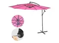 Produktbild: Ampelschirm Terni, Sonnenschirm Sonnenschutz, Ø 3m neigbar, Polyester/Stahl 11kg ~ pink ohne Ständer