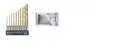 Produktbild: BGS Tipps Serie PZ.10 IN HSS TRAPANO Beschichtet Ein Titan Sockel 1/4 BGS50801