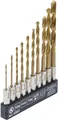 Produktbild: BGS 50801 HSS-Bohrer-Satz | titan-nitriert | 1,5 - 6 mm | 10-tlg.
