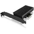 Produktbild: ICY BOX PCIe-Karte, 1x M.2 PCIe (NVMe) SSD zu PCIe 4.0 x4 über M-Key Sockel, Low or High Profile, blaue LED Beleuchtung, inkl. Passiv Kühlkörper, 22 x 30/42/60/80