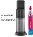 Produktbild: SodaStream Duo Titan Wassersprudler Sprudelmaschine + 1 Co2 Zylinder Schwarz
