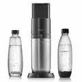 Produktbild: SodaStream DUO Trinkwassersprudler - Titan  inkl. 1x 1L Glasflasche, 1x 1L FUSE