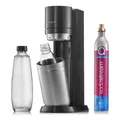 Produktbild: SodaStream Duo Wassersprudler Titan mit CO2 Flasche, Glaskaraffe und PET-Flasche