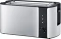Produktbild: Severin AT 2590 Doppel-Langschlitztoaster mit Brötchenaufsatz Edelstahl, Schwarz