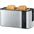 Produktbild: Severin Toaster AT 2590 Langschlitztoaster, 4 Scheiben, 1400 Watt, Edelstahl gebürstet, silber