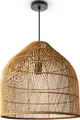 Produktbild: Paco Home Pendelleuchte LINNU, ohne Leuchtmittel, Korblampe Rattan Pendelleuchte Wohnzimmer Boho Deckenlampe Natur