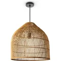Produktbild: Pendelleuchte Wohnzimmer Boho Korbleuchten Pendellampe Rattan Hängeleuchte Natur (Ø44 cm), Pendelleuchte - Typ 1 - Paco Home