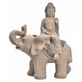 Produktbild: X-Mas Buddha, Braun, Keramik, 38.5x46.0x19.5 cm, Dekoration, Skulpturen & Dekoobjekte, Buddha Figuren