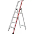 Produktbild: Hymer Stehleiter SC80, 802604, aus Aluminium mit 4 Stufen