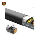 Produktbild: Tablettenbox 7 Tage Schwarz - Aluminium Pillendose mit Ersatzdichtung, 7 Fächer